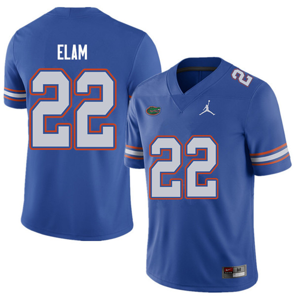 Jordan Brand Men #22 Matt Elam Florida Gators College Football Jerseys Sale-Royal